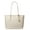 Light Cream Multi, variant on Jet Set Travel Saffiano Leather Small Top zip Shoulder Tote - Black