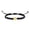 Black X, variant on Bracelet for Women Men - 1 Gold Plated 26 Initial Woven Bracelet with Heart Charm Personalizable Accessory for Everyday Wear, 30-40 cm, Black X
