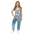 thumbnail image 5 of Xdegoge Girls' Casual Sleeveless Jumpsuits The Holiday Print Strap Romper Summer Outfits Clothes Gifts for Teen Girls Todays Daily 6-8 Pantalones Para Niñas, 5 of 8