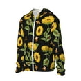 thumbnail image 2 of Kll Bees And Sunflowers Print Men'S Women’s Upf 50+ Sun Protection Outdoor Hoodie Jacket Long Sleeve Fishing Hiking Performance Shirt- Xx-Large, 2 of 8