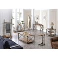 thumbnail image 4 of Hodedah Metal Frame Wood Top Over the Sofa Side Table in Bronze Finish, 4 of 4