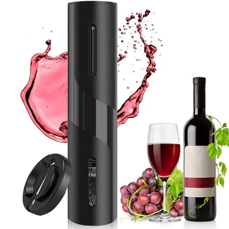 HKEEY Electric Wine Opener,Electric Automatic Bottle Corkscrew with Foil Cutter Base,Battery Operated Cordless Wine Opener