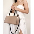 thumbnail image 3 of Kate Spade New York Women’s Leather Top Zip Hazelnut Satchel Bag ,Beige, 3 of 4