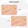 thumbnail image 4 of Linen Placemat With 18×12in Double Stitching Is Effectively Insulated And Foldable For Family Hotel Picnic Trips Peachpuff Marble_2 Four Pieces, 4 of 8