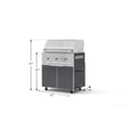 thumbnail image 3 of NewAge Products Outdoor Kitchen Aluminum 2 Piece Cabinet Set with Casters, Grill Cabinet and Performance Grill, 3 of 15