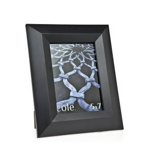 5x7 Black Beveled Montigo Wooden Photo Picture Frame Standing or