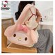 thumbnail image 2 of Bolso de peluche Kawaii de Sanrio, bolso de hombro My Melody, bolso de mano Kuromi de peluche, bolso cruzado Cinnamoroll, bolsa de maquillaje, regalo para niña, 2 of 5