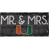 Miami Hurricanes 6'' x 12'' Mr. & Mrs. Sign