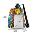 thumbnail image 3 of FORMRS Women's Travel Backpack Purse Anti-Theft Hidden Pockets Casual Shoulder Bag, Cartoon Flowers, 3 of 7