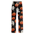 thumbnail image 4 of Orange Pajama Pants Women Loose Fit Lounge Pants, Comfy Loungewear L, 4 of 4