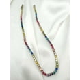thumbnail image 3 of 925 Rainbow Sapphire Necklace ,Multi-Color Sapphire Tennis Necklace, Natural Sapphire Round Rainbow Tennis Necklace, Gradient Ombre Necklace, 3 of 3