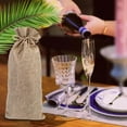 thumbnail image 6 of 10pcs Wine Bags, 14 x 6 1/4 inches Gift Bags with Drawstring, 6 of 8