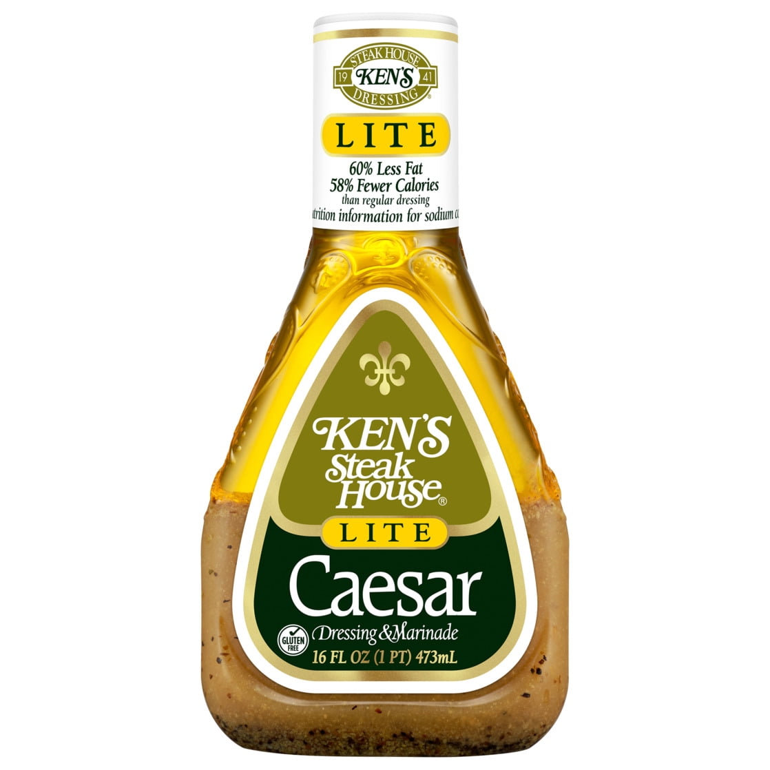 (2 pack) Ken's Steak House® Lite Caesar Salad Dressing & Marinade 16 fl oz