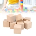 thumbnail image 4 of Wood Square Cubes, No Sanding Interesting Unfinished Wooden Blocks Durable Sturdy  For Crafting For Home Decoration, 4 of 8