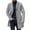 Grey, variant on Trench Coat Men Long Men Plus Size Winter Coat Lapel Collar Long Sleeve Padded Leather Jacket Vintage Thicken Coat Sheepskin Jacket Insulated Jacket Men
