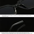 thumbnail image 6 of Rectangle Women Sunglasses For Men Vintage Sun Glasses Retro Shades UV400 Eyewear, 6 of 8