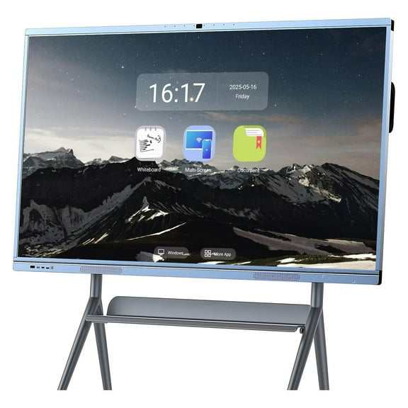 BELNET 65'' Smart Board Electronic Whiteboard Touch Portable Conference Display with Camera E-Beam Tracking Android Interactive & Remote Learning Support