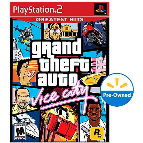 Grand Theft Auto Vice City by Rockstar Games for PlayStation 2, Action & Adventure, 1 Offline Player,Parental Controls
