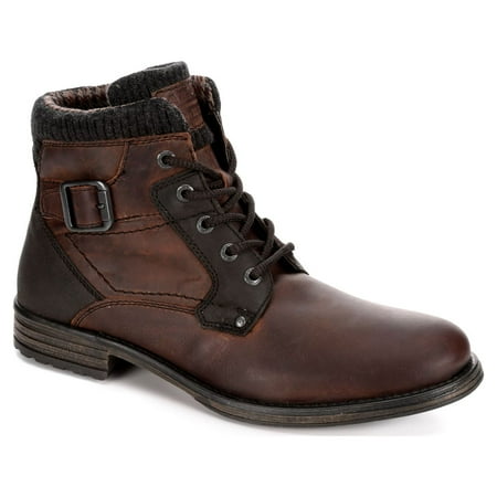 AM Shoes Mens Leather Plain Toe Lace Up Boot Shoes Dark Brown US 12 AM Shoes Mens Leather Plain Toe Lace Up Boot Shoes Dark Brown US 12