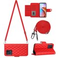 thumbnail image 2 of Mantto for Moto Edge Plus 2023 Case RFID Blocking Wallet Card Holder Leather PU Flip Cover Lanyard Crossbody Strap Women Girl Magnetic Clasp Kickstand for Motorola Moto Edge Plus 2023, Red, 2 of 8