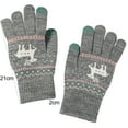 thumbnail image 5 of Eoperou 1 Pair Winter Women Gloves Thicken Ridding Gloves Soft Cartoon Deer Pattern Knitted Gloves for Daily Life Christmas, 5 of 7