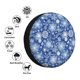 thumbnail image 4 of Fotbe whiet Snowflake blue background Funda de Llanta de Repuesto con Estampado, Engrosada, Ajuste Universal para Jeep, Remolque, RV, SUV, Camión-16 inch, 4 of 6