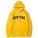 thumbnail image 1 of Sudaderas con capucha de la ciudad de Estados Unidos de Nueva York para hombre y mujer, sudaderas con estampado de letras a la moda, 1 of 5