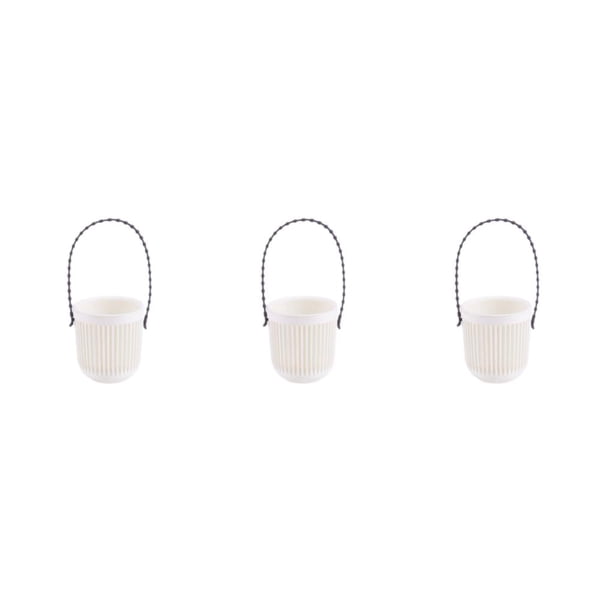 Naiovety Macetero de peso ligero pequeño, versátil y elegante de ABS con amplia aplicación y montaje en pared de estilo japonés de doble Type1 NO1