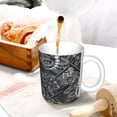 thumbnail image 3 of Yiaed Snake Print Ceramics Coffee,Large Handle Design,Extra Large Tea and Coffee Cup for Office and Home Mugs, 3 of 6