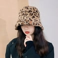 thumbnail image 3 of Summark Fashion plush retro fisherman hat bucket hat autumn and winter ladies men thick warm hat women basin hat, 3 of 6