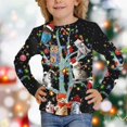 thumbnail image 1 of Ropa de Navidad para niños, niños, Papá Noel, árbol de Navidad, ciervo, muñeco de nieve, camiseta roja, camisetas de Festival para niñas con gato y perro, 1 of 4