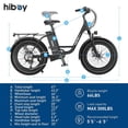 thumbnail image 4 of Hiboy Electric Bike for Adults, 20"x 4.0 Fat Tire eBike 500W Brushless Motor, 48V 15AH Removable Battery Electric Bicycle UL2849, 4 of 9