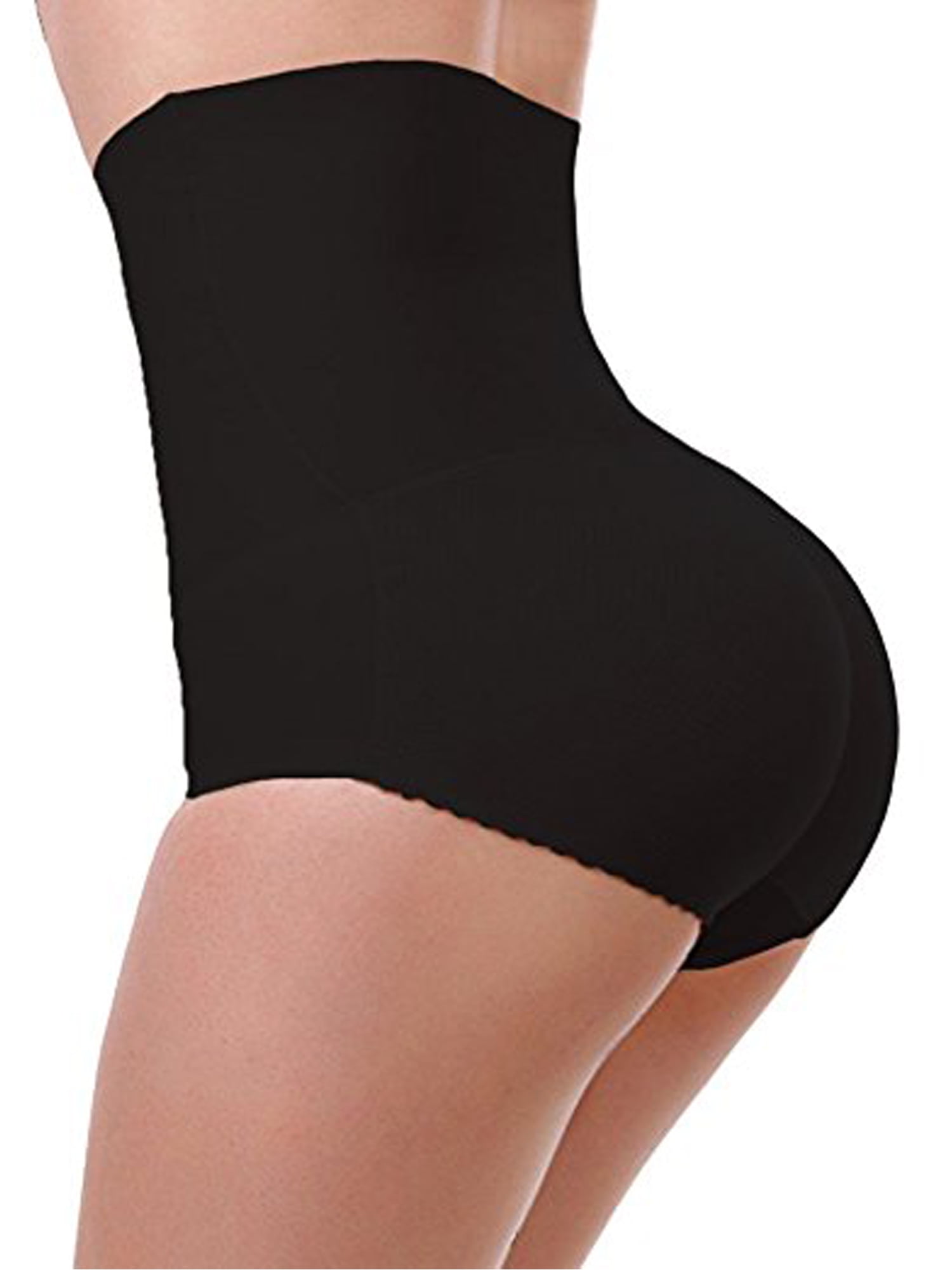 Black Fullness Air-flow Padded Panty Buttocks Enhancer Butt Booster Style Shaper #8081 
