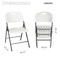 thumbnail image 4 of Silla Linium Plegable Plástico Alta Densidad LINIUM HEALTH Plegable, 4 of 8