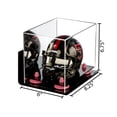 thumbnail image 2 of Acrylic Mini - Miniature Football Helmet (not Full Size) Display Case with Mirror, Wall Mount, Pink Risers and Black Base (A003-PNR), 2 of 3