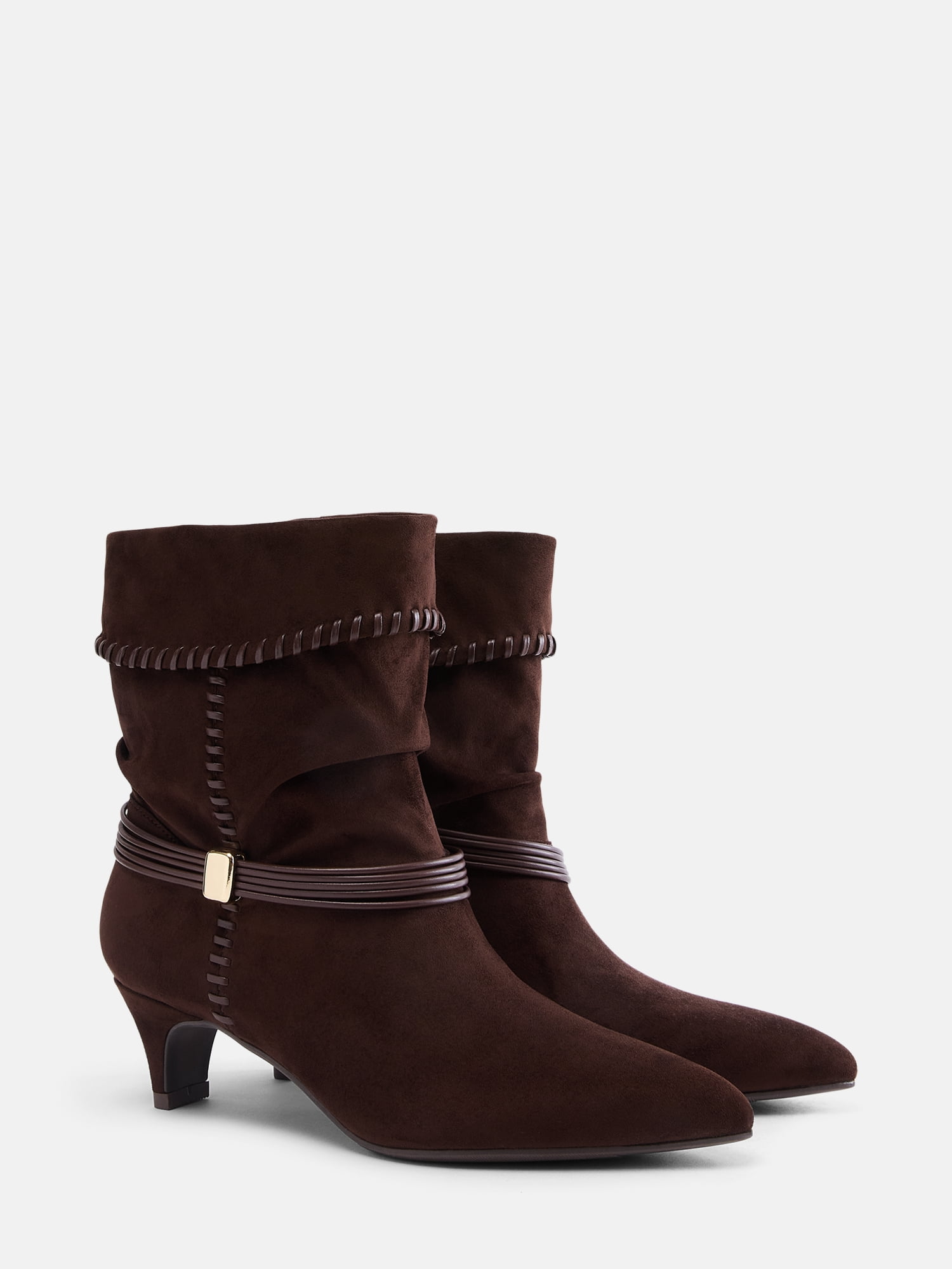 Scenario Women's Kitten Heel Short Boots