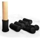 thumbnail image 5 of 24 piezas de calcetines de fieltro para muebles, fundas para muebles de mesa, fundas para pies de silla, almohadillas para pies, protectores de suelo, evitan arañazos y ruidos (negro), 5 of 5