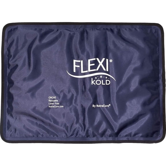 2 FlexiKold Gel Ice Packs (Standard Large: 10.5" x 14.5") - Reusable Cold Pack for Injuries, for Back Pain Relief, Migraine Relief Pad, After Surgery, Postpartum, Headache, Shoulder - 6300-COLD 2PK