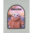 thumbnail image 2 of Star Wars Boy's The Mandalorian Baby Yoda Robe Design Graphic T-shirt, 2 of 6