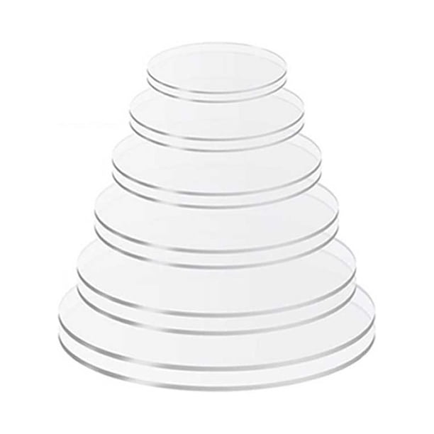 Inteprter 2 piezas de disco de pastel portátil reutilizable transparente reemplazo hogar panadería hornear pasteles bandeja soporte herramienta Herramientas y accesorios para hornear 31cm