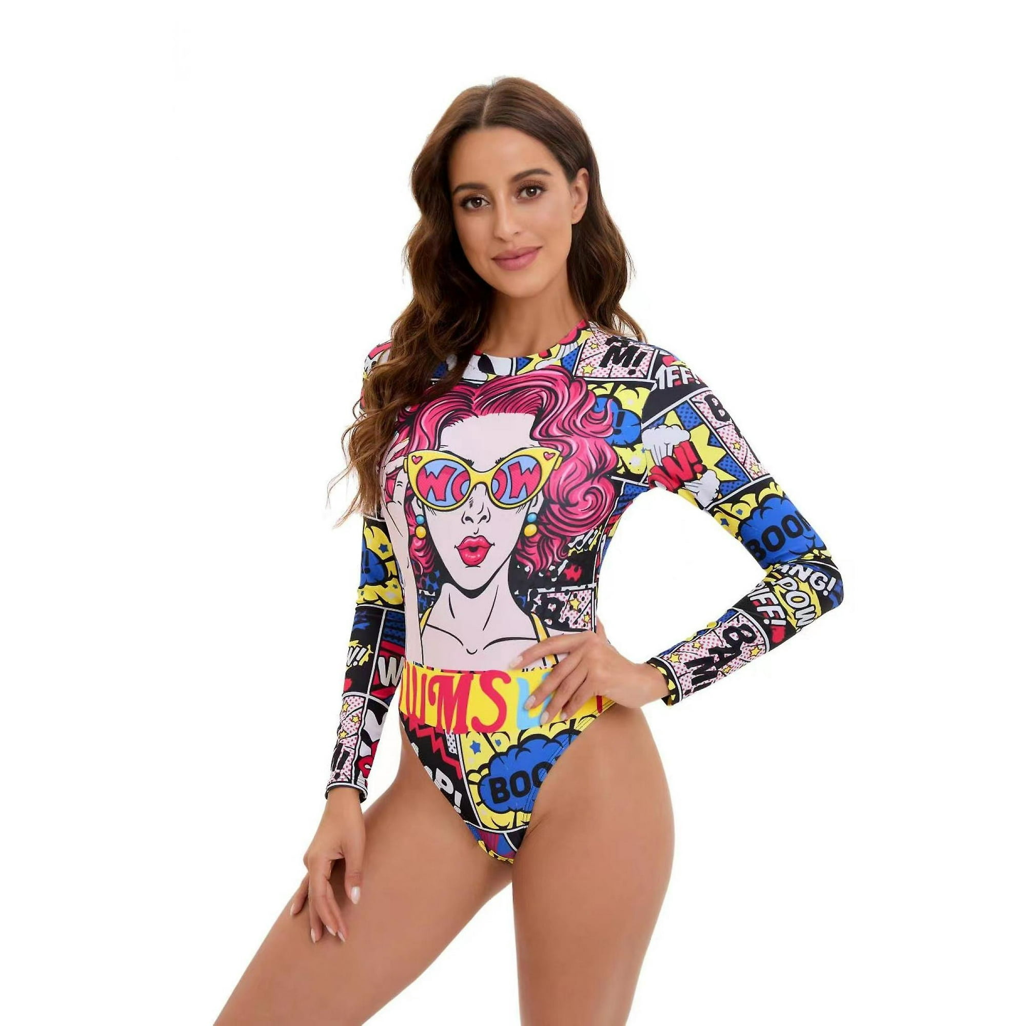 Girls one piece long sleeve swimsuit best sale