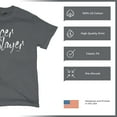 thumbnail image 4 of Tee Hunt Cancer Slayer T-Shirt Breast Cancer Awareness Ribbon Hope Healing Men's Tee, Charcoal, 5X-Large, 4 of 5