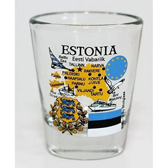 Estonia EU Series Landmarks and Icons Shot Glass