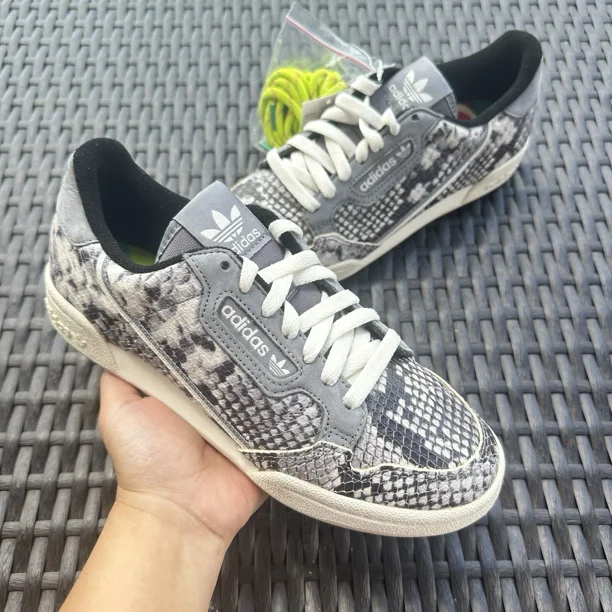 Adi - das Continential 80 Grey Snakeskin Men's Athletic Shoes EH0169 Size 5.5