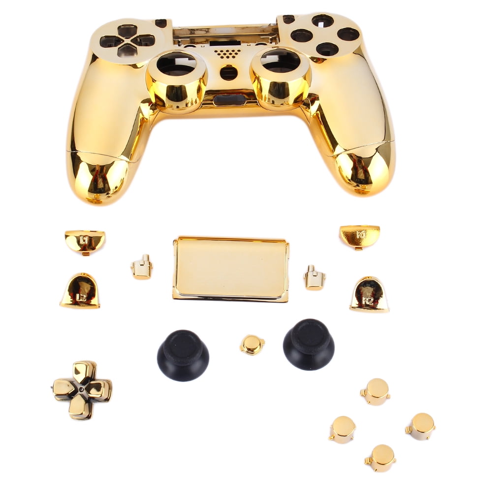 ps4 controller gold chrome