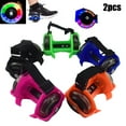 thumbnail image 3 of SPRING PARK 2Pcs Outdoor Adjustable LED Rollers Lighted Flashing Heel Wheels Clip on Skates Rollers for Kids, 3 of 7