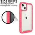 thumbnail image 4 of CoverON For Apple iPhone 13 Mini Case, Military Grade Full Body Rugged Slim Fit Clear Phone Cover, Pink (White Splash), 4 of 9