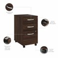 thumbnail image 3 of Studio C 60W x 30D Office Desk with Drawers in Black Walnut - Engineered Wood, 3 of 10