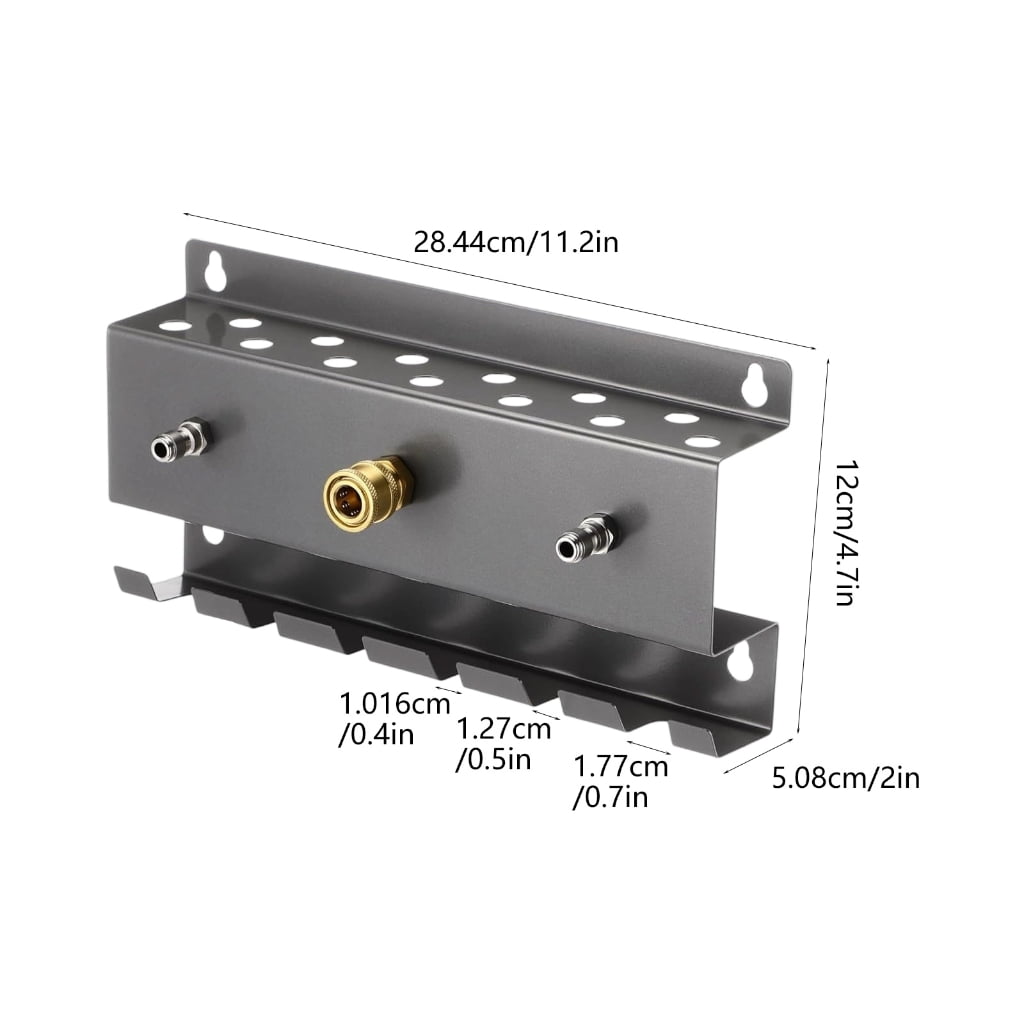 Large Capacity Pressure Washer Wall Mount Rack For Guns Foam Cannons And Nozzles Storage
