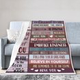 thumbnail image 1 of LHSHID To My Daughter Throw Blanket Soft Fuzzy Fleece Blanket For Couch Bed Living Room Decoration 50x60in, 1 of 6
